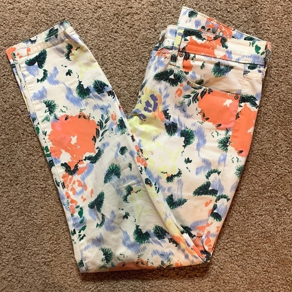 1969 brand legging jeans, Women’s colorful good condition Size 28r - Picture 1 of 6